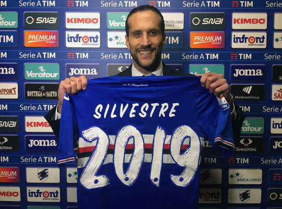 Silvestre rinnovo 2019 Sampdoria Twitter