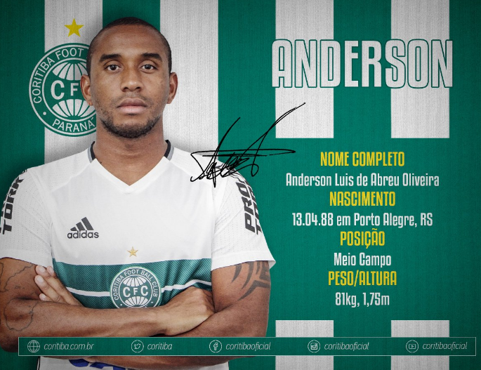 Ufficiale: Coritiba, preso l’ex Fiorentina Anderson preview