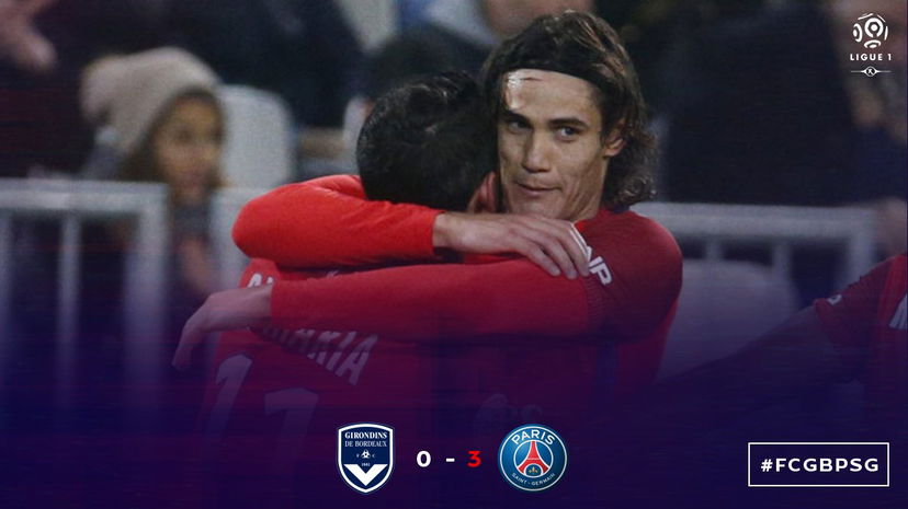 Ligue 1: Cavani mata il Bordeaux, il Psg vola in vetta preview