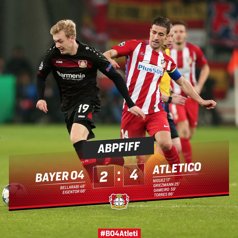 Champions League: Bayer Leverkusen-Atletico Madrid 2-4, la banda Simeone ipoteca i quarti preview