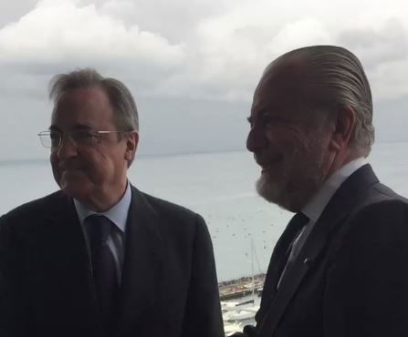 Napoli, il presidente De Laurentiis incontra Florentino Perez preview