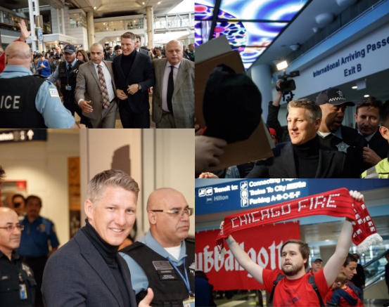 Schweinsteiger sbarca a Chicago, tifosi in delirio all’aeroporto preview