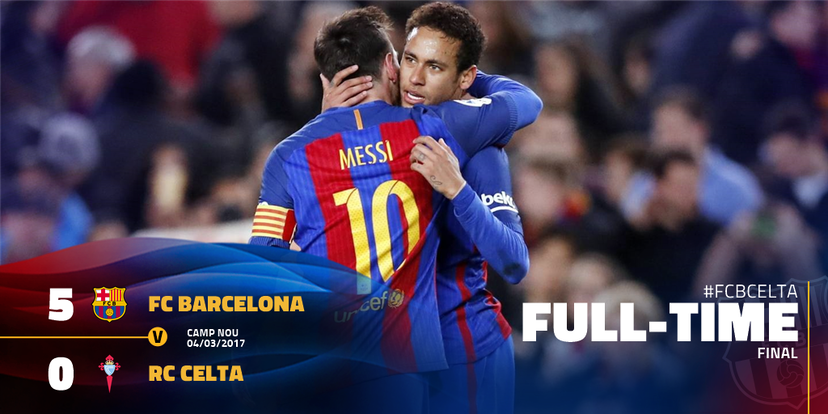 Liga: Barcellona-Celta Vigo 5-0, è sempre Messi show preview