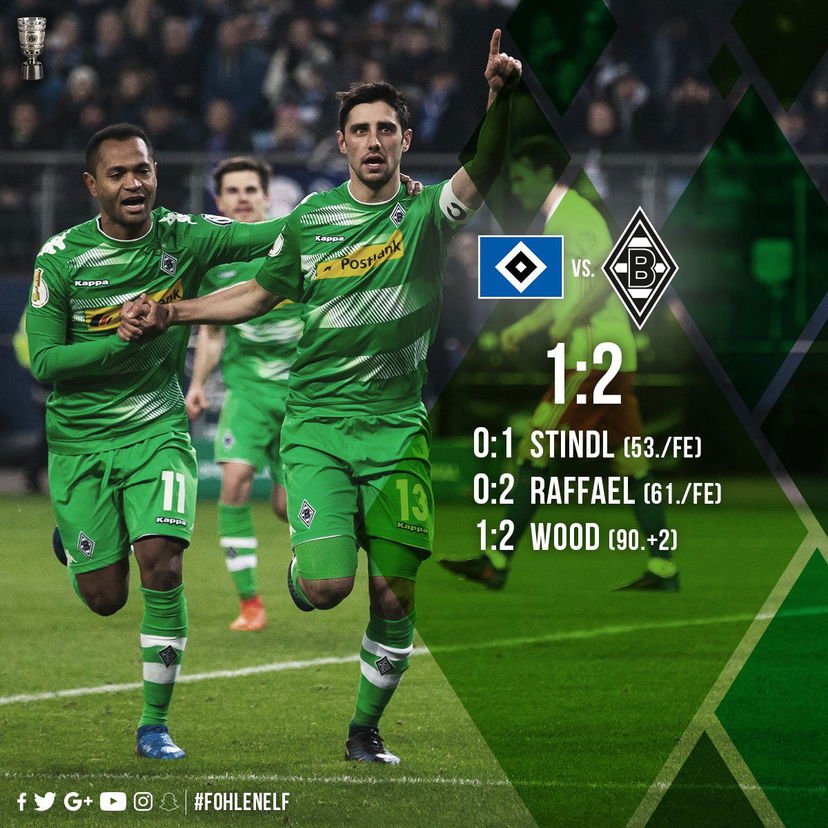 Coppa di Germania: il Borussia M’Gladbach espugna Amburgo e vola in semifinale preview