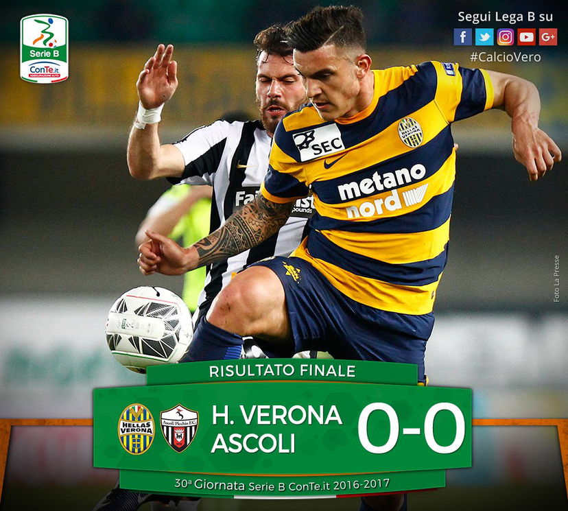 Serie B: il Verona spreca, l’Ascoli con super Lanni strappa lo 0-0 preview