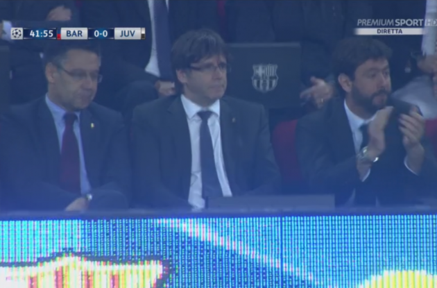 Il Barcellona non restituisce palla alla Juve, Agnelli applaude ironicamente in tribuna article-post