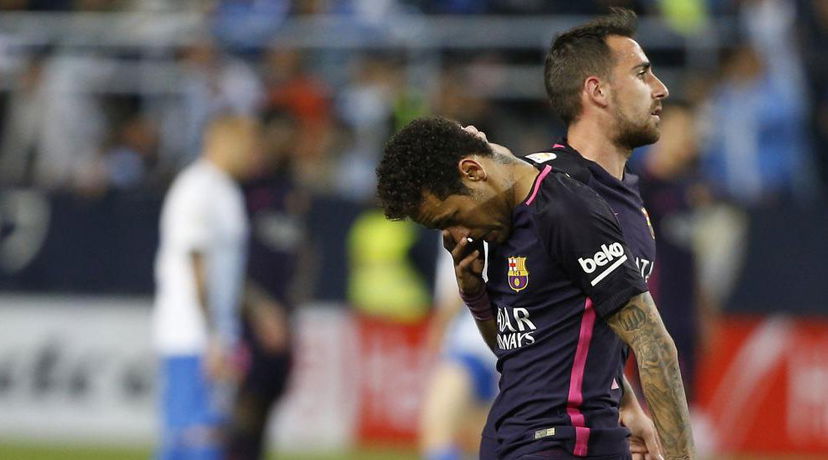 Liga: il Barcellona crolla 2-0 a Malaga. Espulso Neymar preview