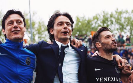 Inzaghi festeggiamenti Venezia Twitter