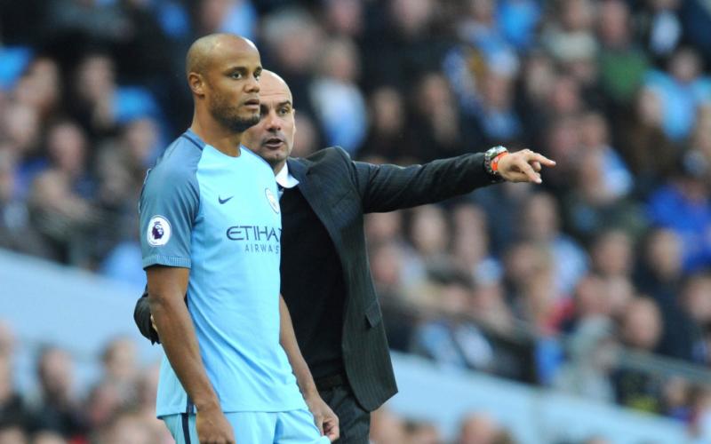 Kompany Guardiola Foto: The Sun