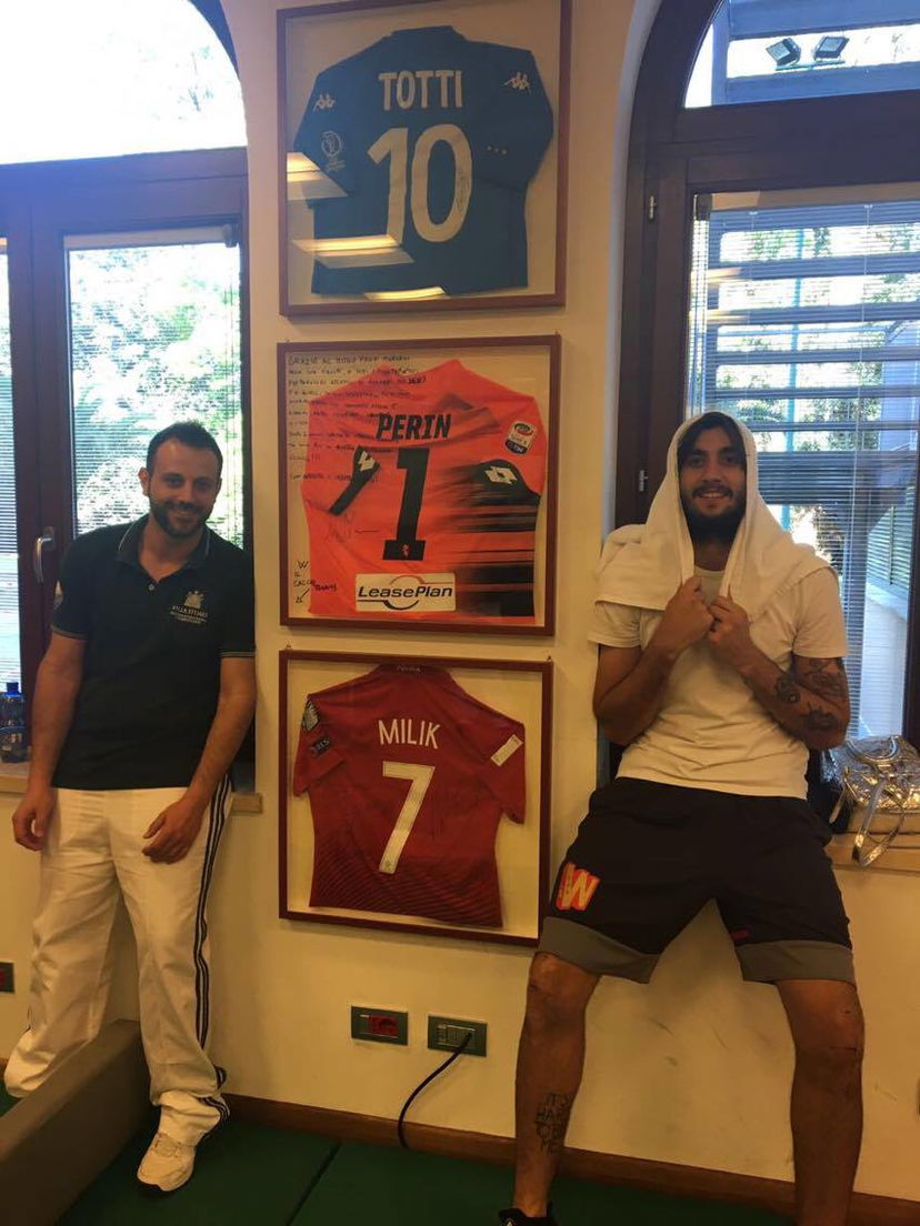 Perin prepara il ritorno in campo: visita di controllo ok preview