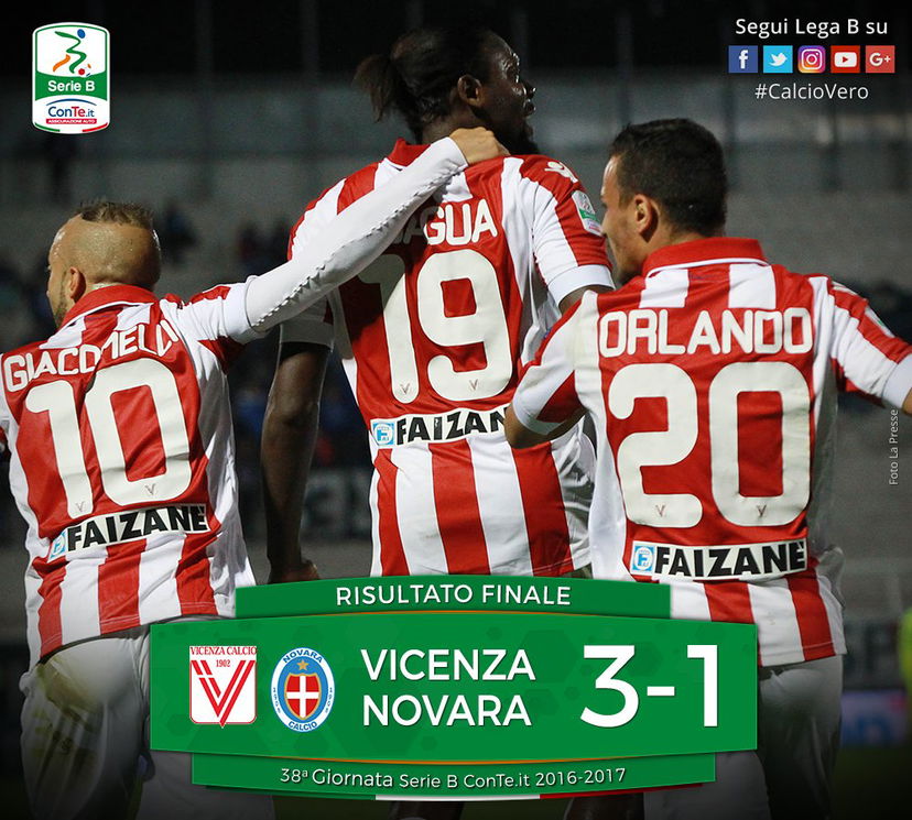 Serie B: la cura Torrente funziona, Vicenza-Novara 3-1 preview