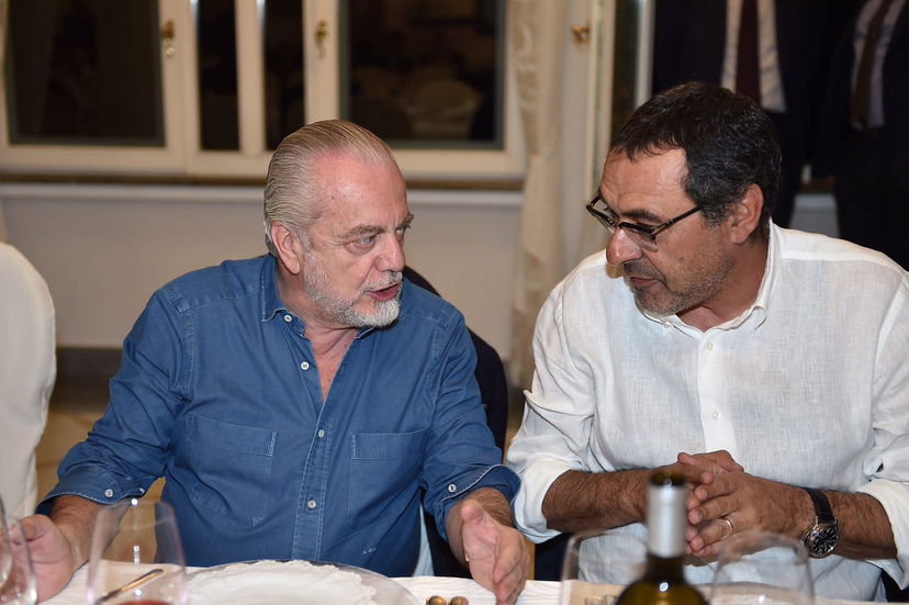 De Laurentiis-Sarri e uno 0-0 annunciato. Ma sulla clausola non c’erano margini preview