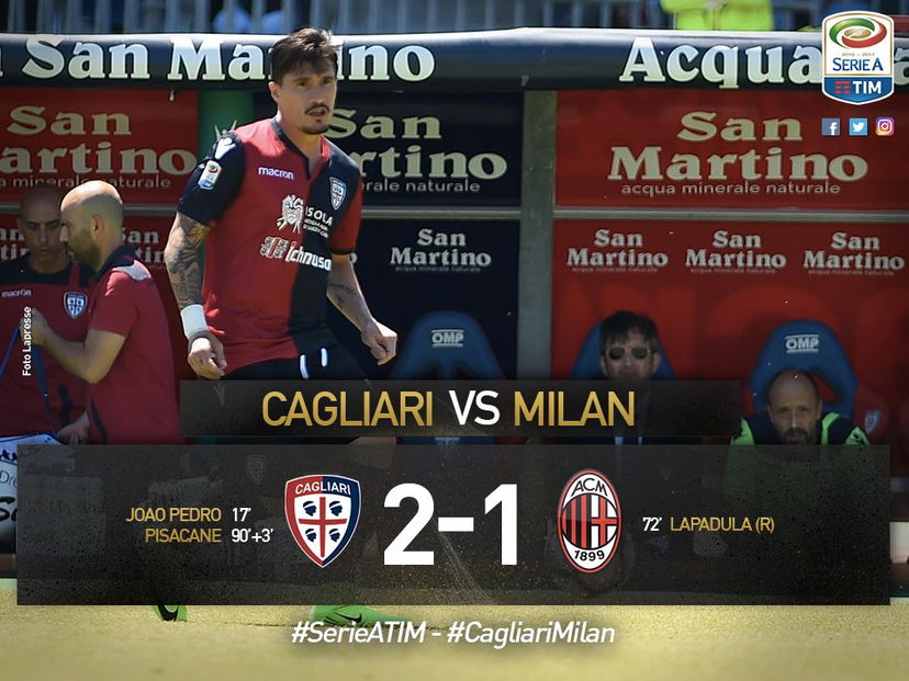Il Cagliari saluta il Sant’Elia con i tre punti: 2-1 al Milan, decide Pisacane al 93’. Crosta, esordio show preview
