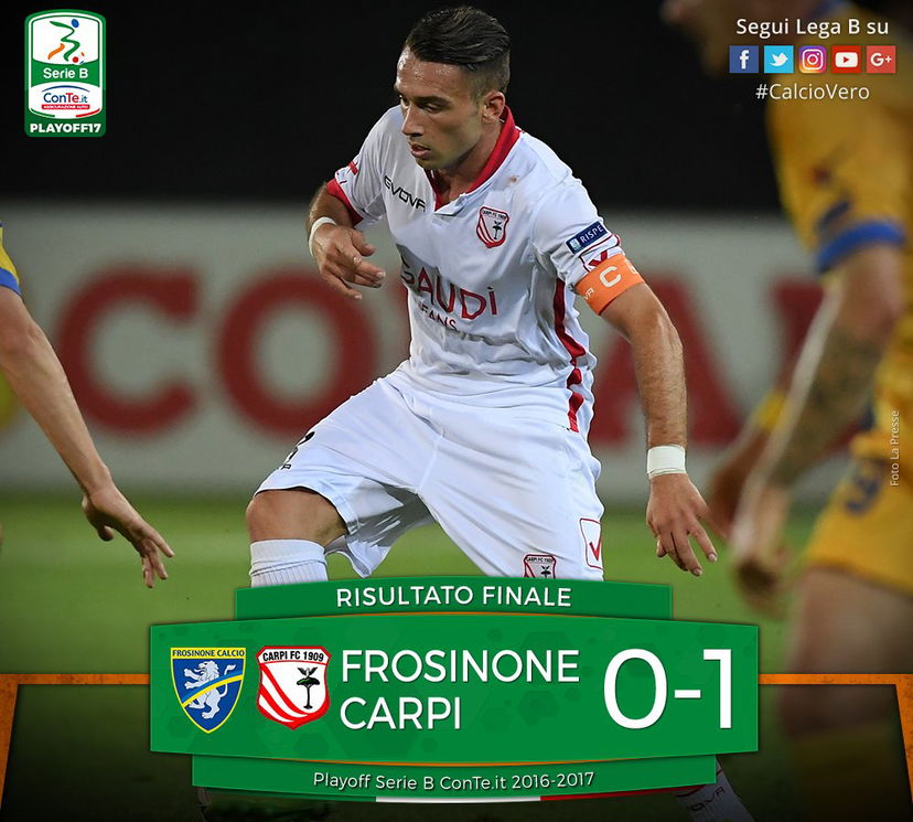 Carpi, impresa da urlo: sbanca Frosinone in 9 uomini e vola in finale! preview