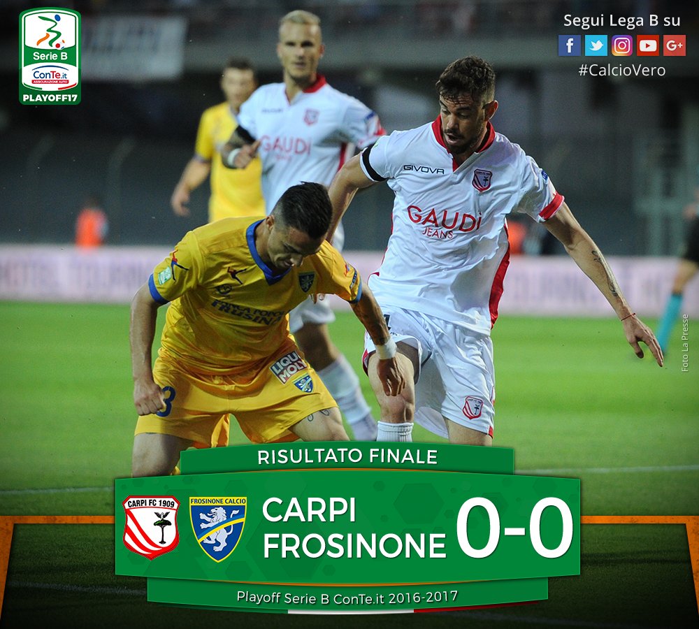 Playoff Serie B, semifinali d‘andata: Carpi-Frosinone termina a reti inviolate article-post