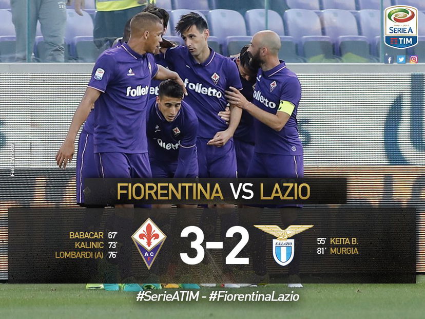 Serie A: la Fiorentina ribalta la Lazio e aggancia il 6° posto preview