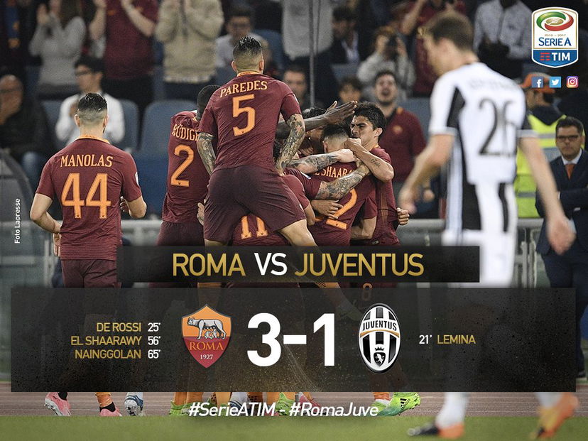 Altro che festa scudetto: la Roma ribalta la Juve e si riprende il secondo posto, a meno 4 preview