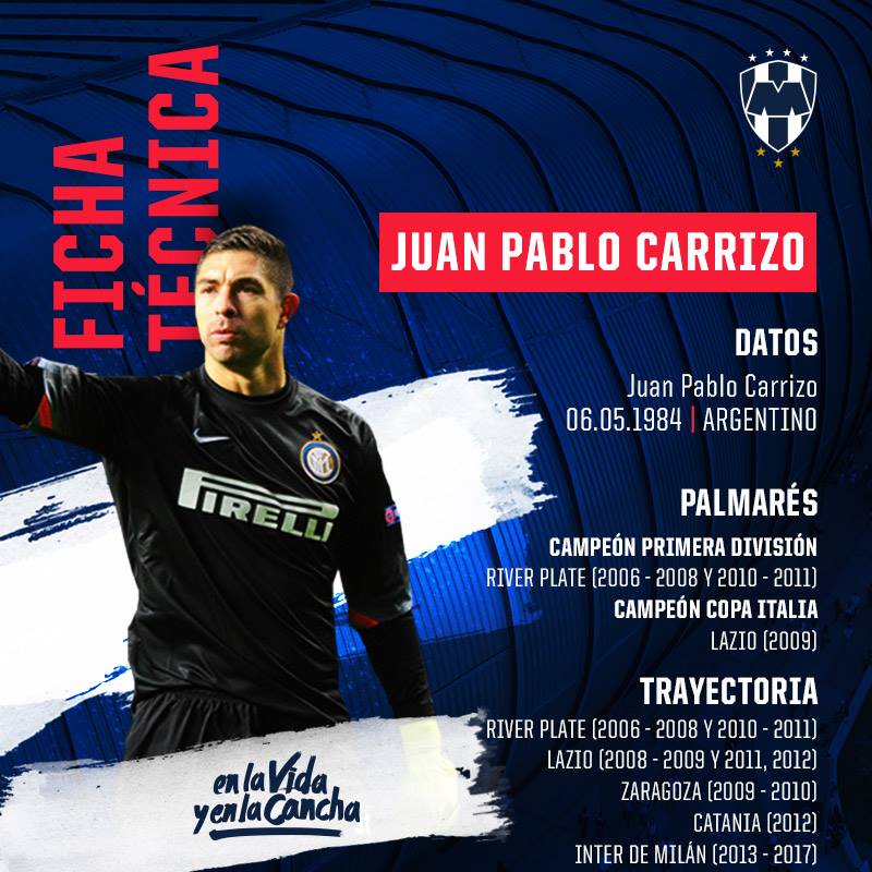 Ufficiale: l’ex Inter Carrizo firma con il Monterrey preview