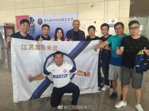 Spalletti in Cina tifosi Inter Foto Weibo