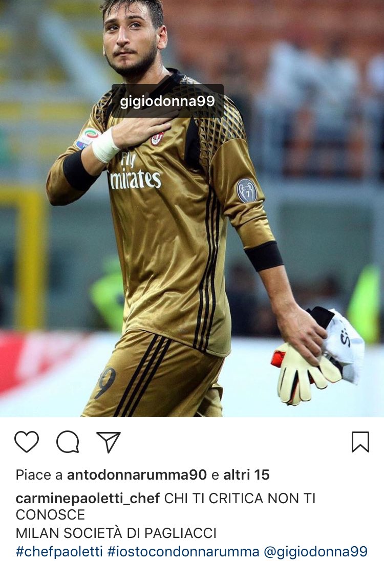 Cognato Donnarumma: “Chi ti critica non ti merita, Milan società di pagliacci” preview