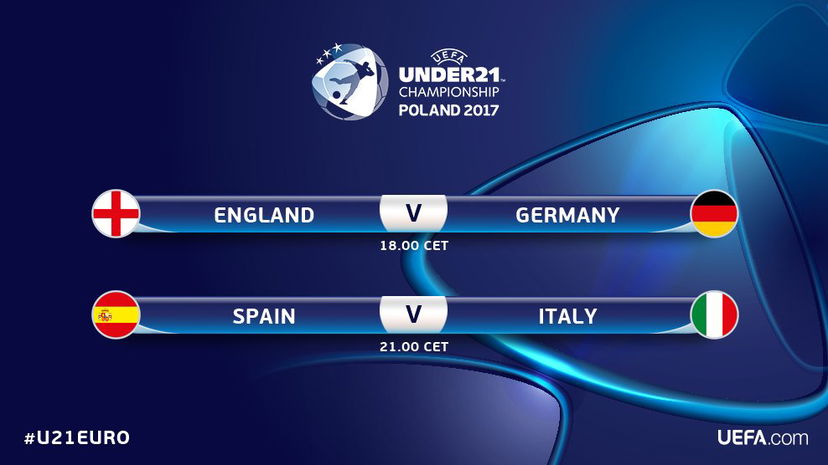 Europei Under 21: martedì le semifinali Inghilterra-Germania e Spagna-Italia preview