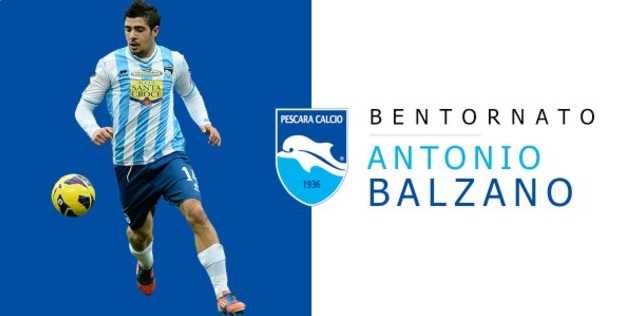Ufficiale: Balzano torna al Pescara. Il comunicato preview