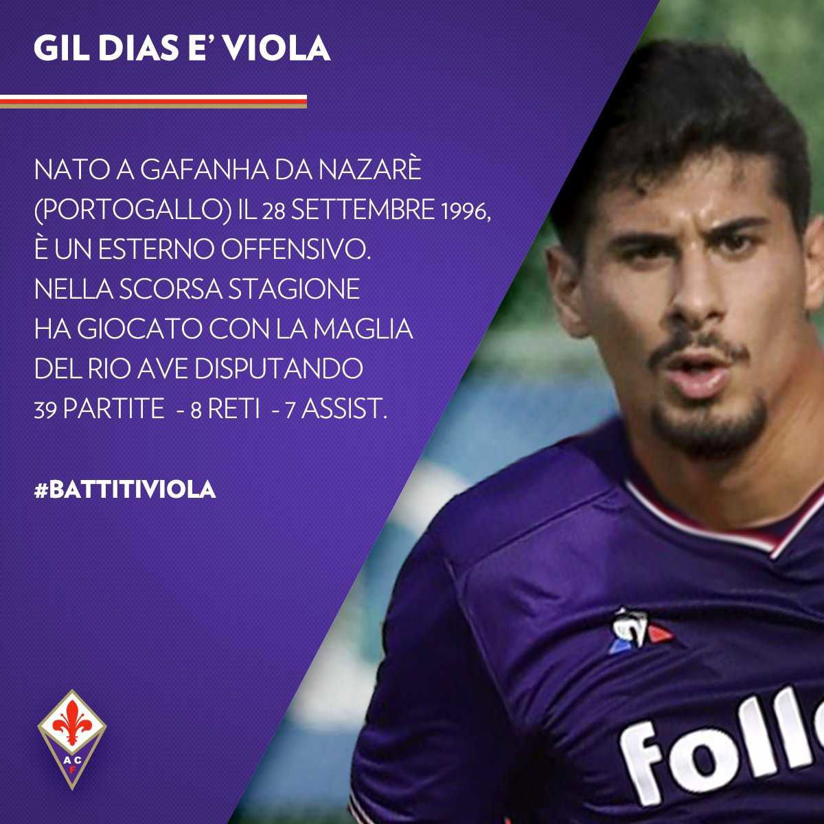Ora è anche ufficiale: Gil Dias alla Fiorentina article-post