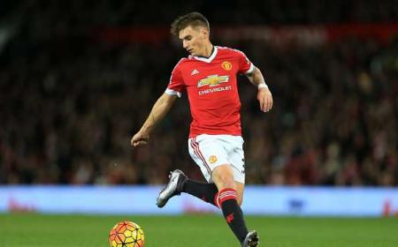 MANCHESTER, ENGLAND - DECEMBER 05: Guillermo Varela of Man Utd in action during the Barclays Premier League match between Manchester United and West Ham United at Old Trafford on December 5, 2015 in Manchester, England. (Photo by Simon Stacpoole/Mark Leech Sports Photography/Getty Images)