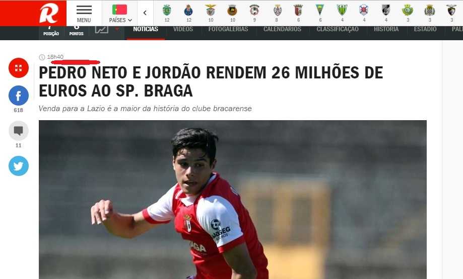 Dal Portogallo alle 19.40: Lazio, presi Bruno Jordão e Pedro Neto article-post