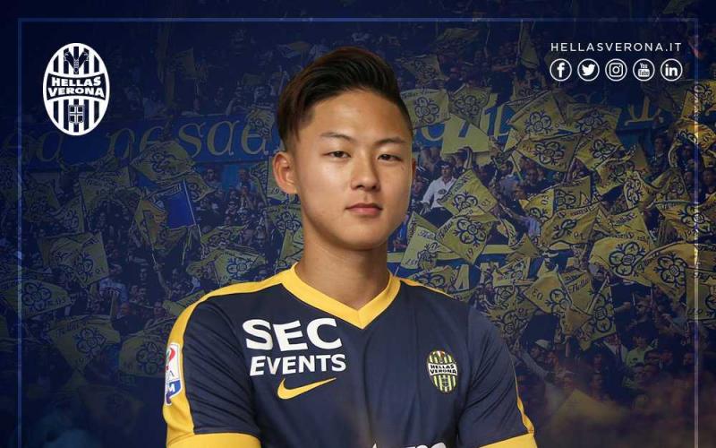Lee Seung-Woo annuncio Verona Twitter
