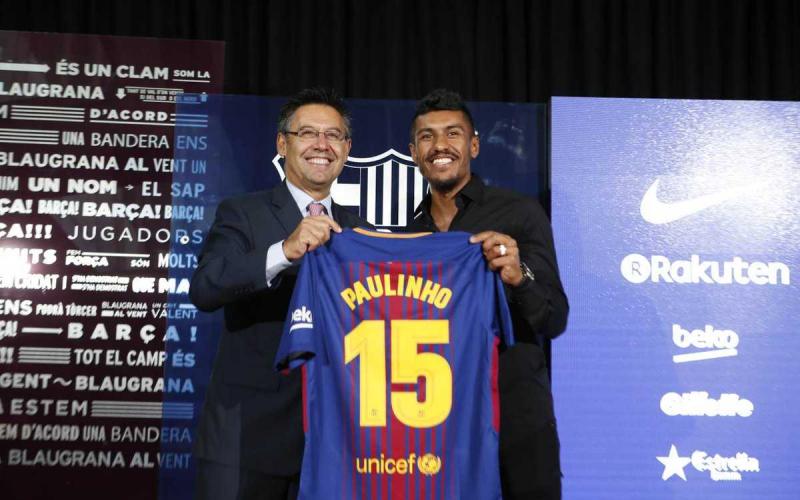 Paulinho presentazione Barcellona Twitter
