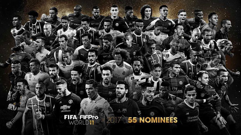 “FIFA FIFPro World11 2017”: ecco i 55 candidati. Presenti 4 italiani preview