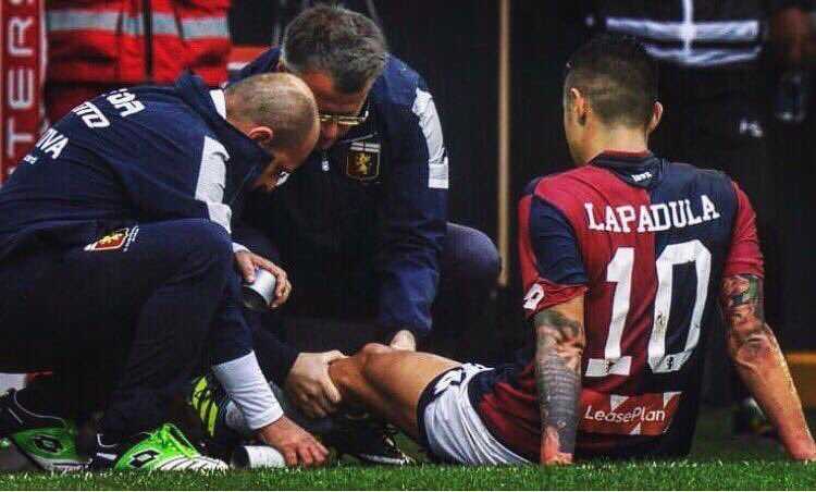 Genoa: lesione del legamento collaterale per Lapadula. I tempi di recupero preview