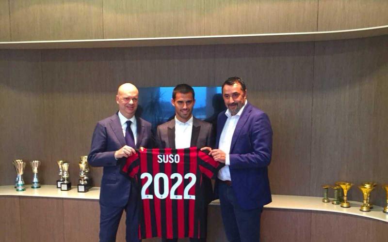 Suso Twitter ufficiale Milan