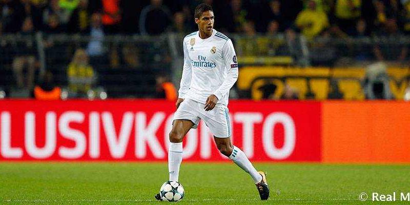 Varane sito uff Real Madrid