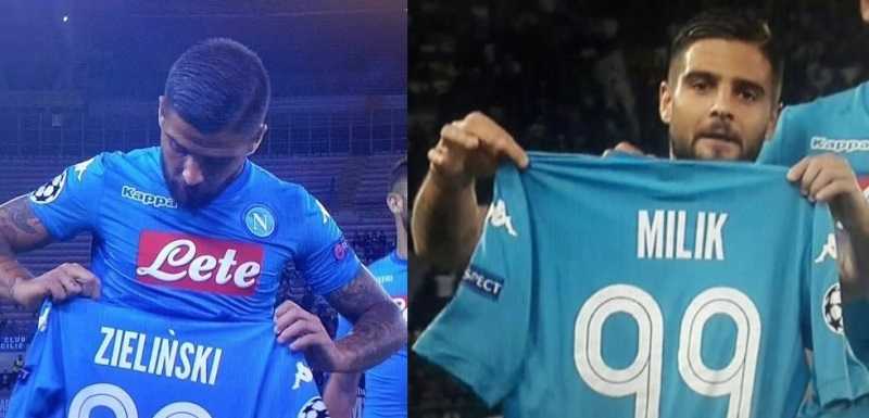 Insigne segna e cerca la maglia di Milik…ma Zielinski sbaglia e prima gli dà la sua preview