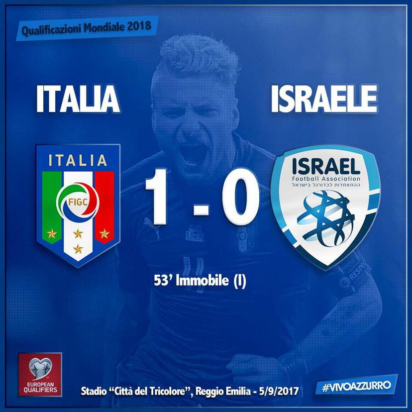 Italia-Israele 1-0, decide Immobile. Ora per i playoff manca solo l’aritmetica preview