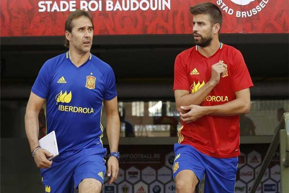 Piqué e la bufera referendum, Lopetegui: “Comunque vada lunedì sarà qui in Nazionale” article-post