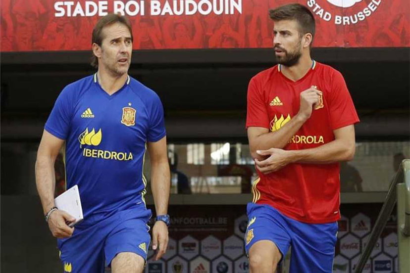 Piqué e la bufera referendum, Lopetegui: “Comunque vada lunedì sarà qui in Nazionale” preview