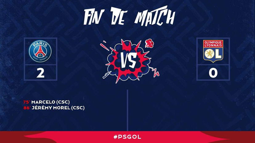 Ligue 1: il Psg resta a punteggio pieno, due autogol condannano il Lione preview