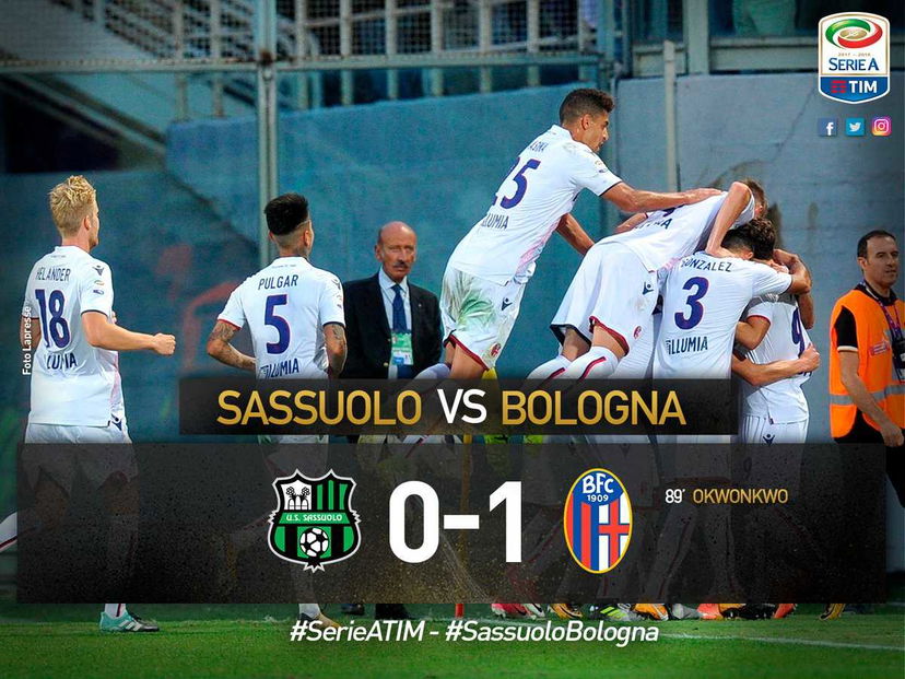 Serie A: Sassuolo-Bologna 0-1. Favola Okwonkwo, entra e decide preview