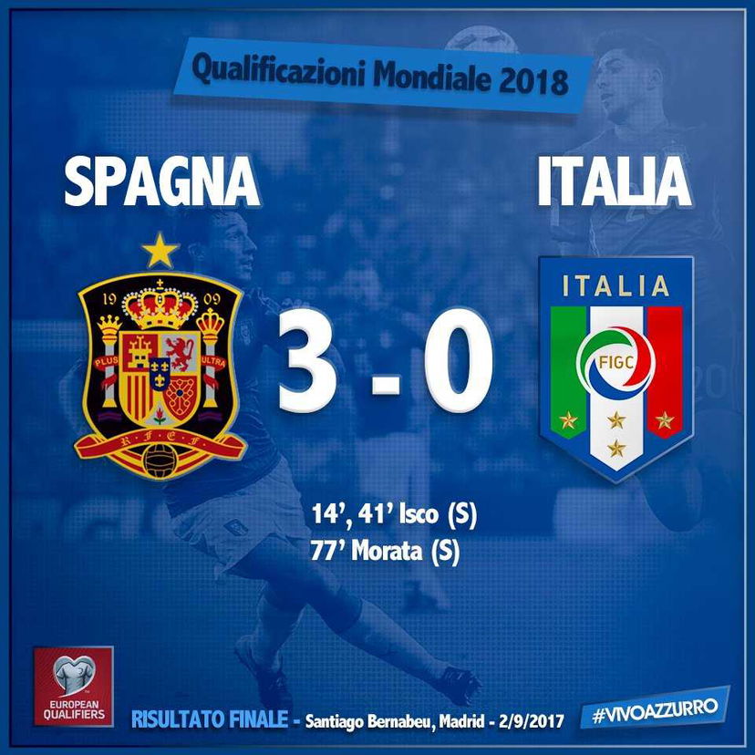Al Bernabeu non c’è storia: Spagna-Italia 3-0. Isco incanta, azzurri verso i playoff preview