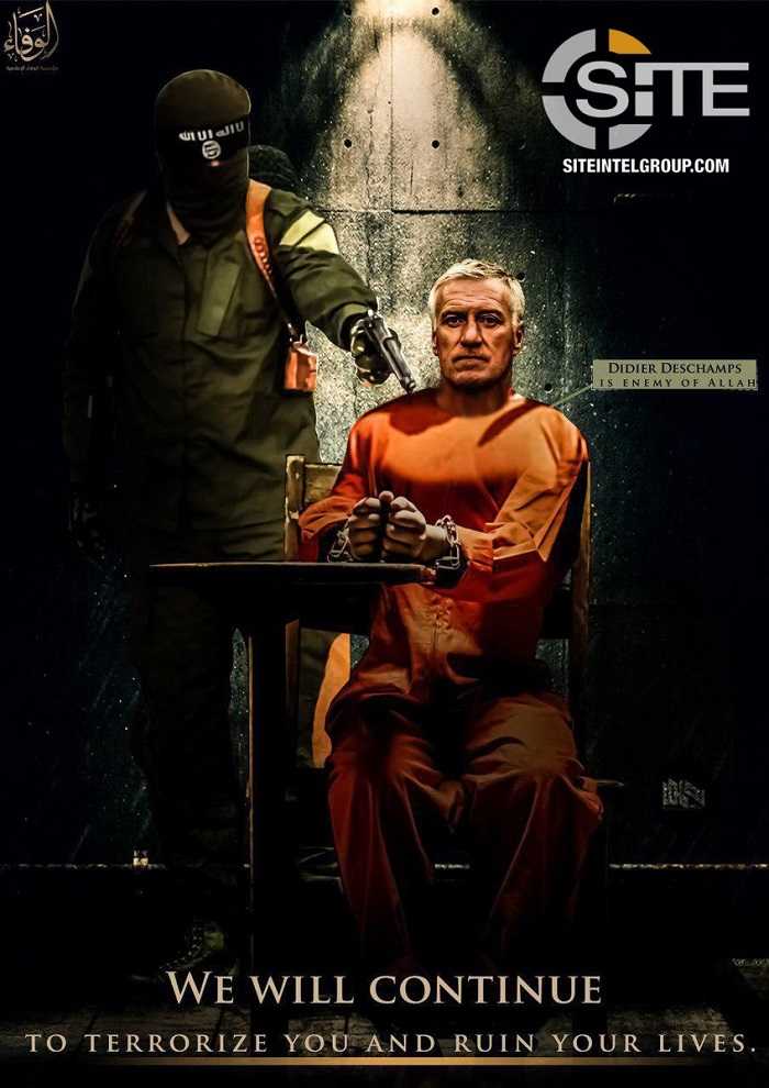 Deschamps minacciato dall’Isis: “Nemico di Allah”. La foto shock preview