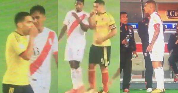Va a colloquio con i giocatori del Perù e si copre la bocca: Falcao accusato di combine sui social. Il video article-post