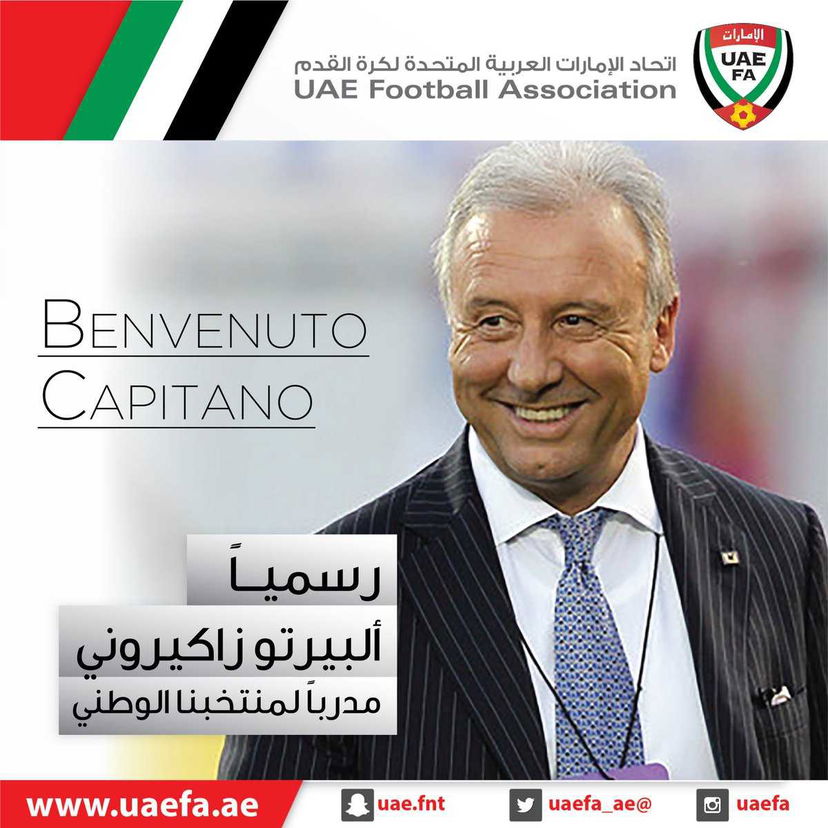 Ufficiale: Zaccheroni nuovo ct degli Emirati Arabi Uniti preview
