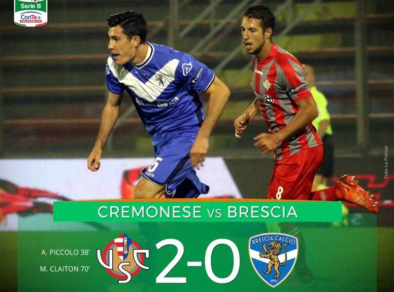 Serie B: Piccolo più Claiton, la Cremonese stende il Brescia e vola al 2° posto preview