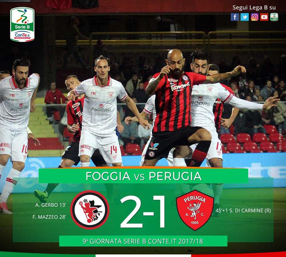 Serie B: Il Foggia Si Rilancia, 2-1 Al Perugia Allo “Zaccheria”