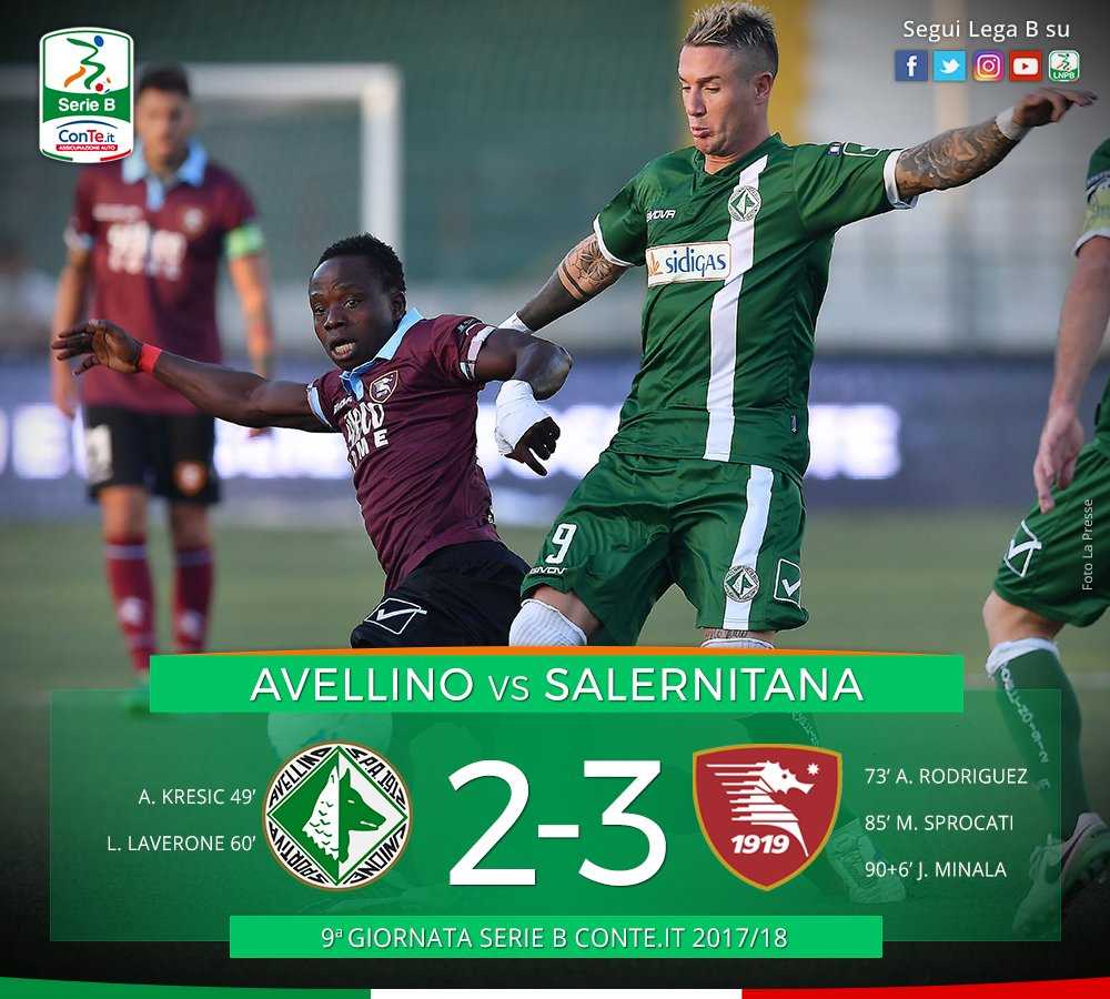 Incredibile ad Avellino: da 2-0 a 2-3, la Salernitana vince il derby al 96’. Decide Minala article-post