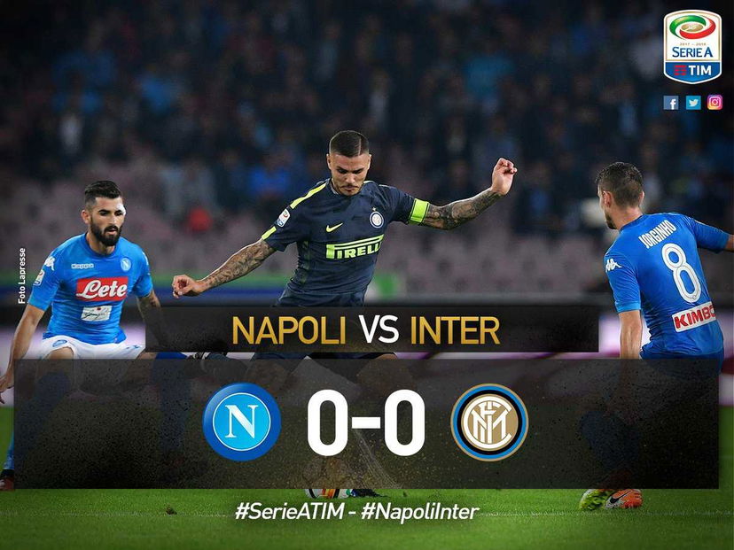 L’Inter gioca alla pari e ferma la corsa del Napoli: al San Paolo finisce 0-0 preview