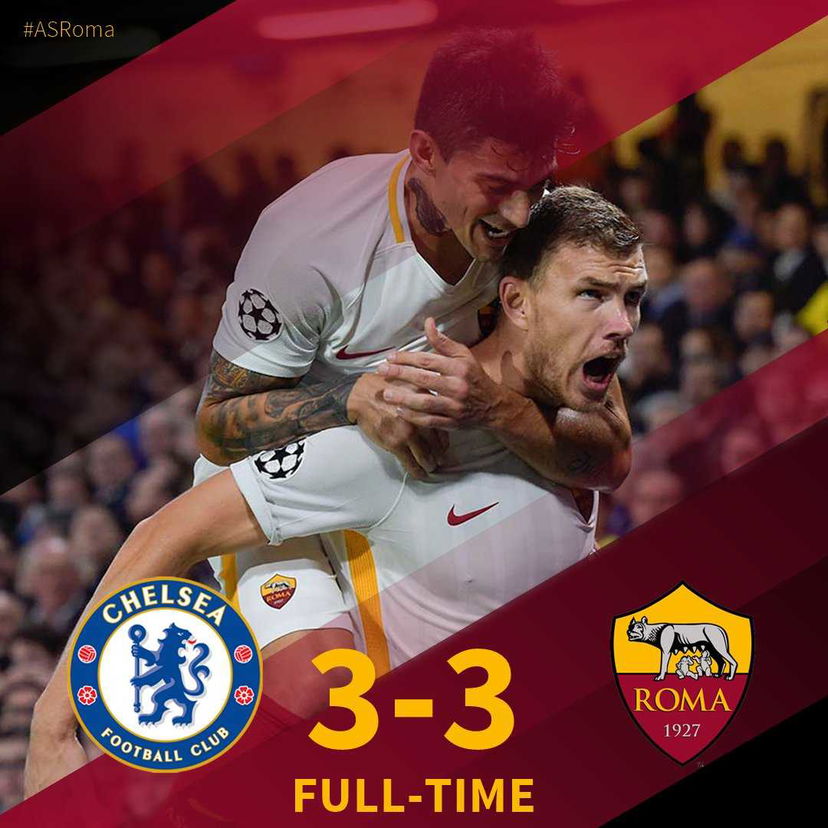 Spettacolo a Stamford Bridge: Chelsea-Roma finisce 3-3, Dzeko da sogno preview